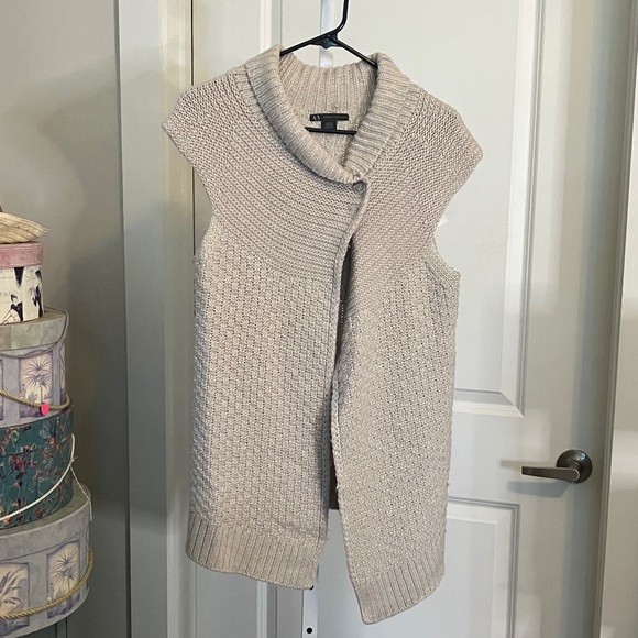 Armani Exchange Beige Sweater Vest - Picture 1 of 5